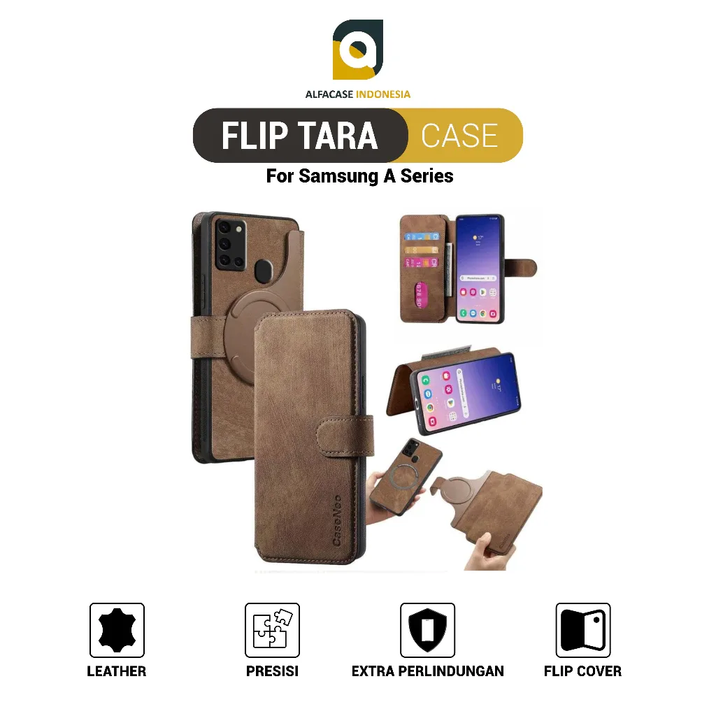 FLIP TARA LEATHER CASE SAMSUNG A SERIES