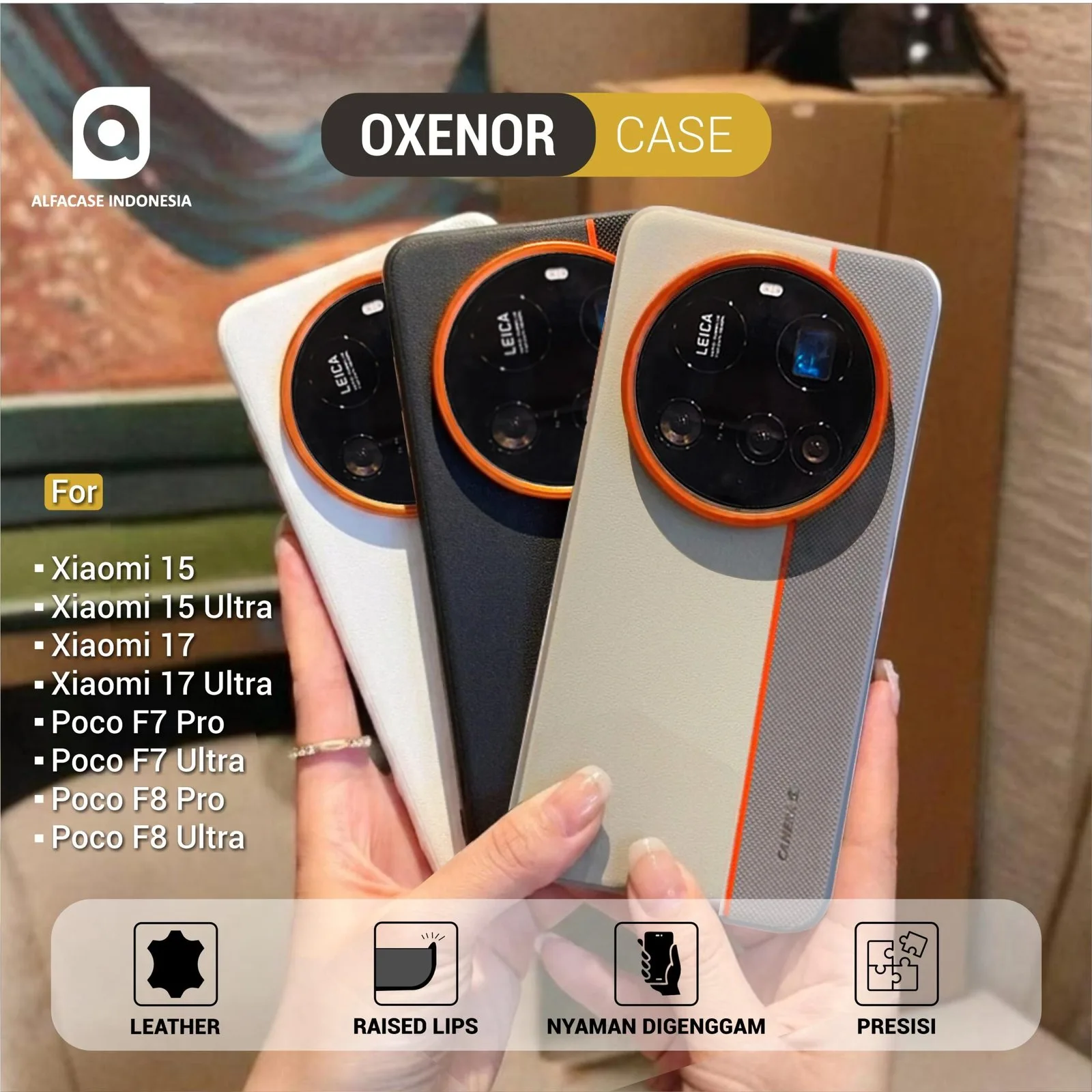 OXENOR CASE FOR XIAOMI 15 17 & POCO F7 F8 SERIES