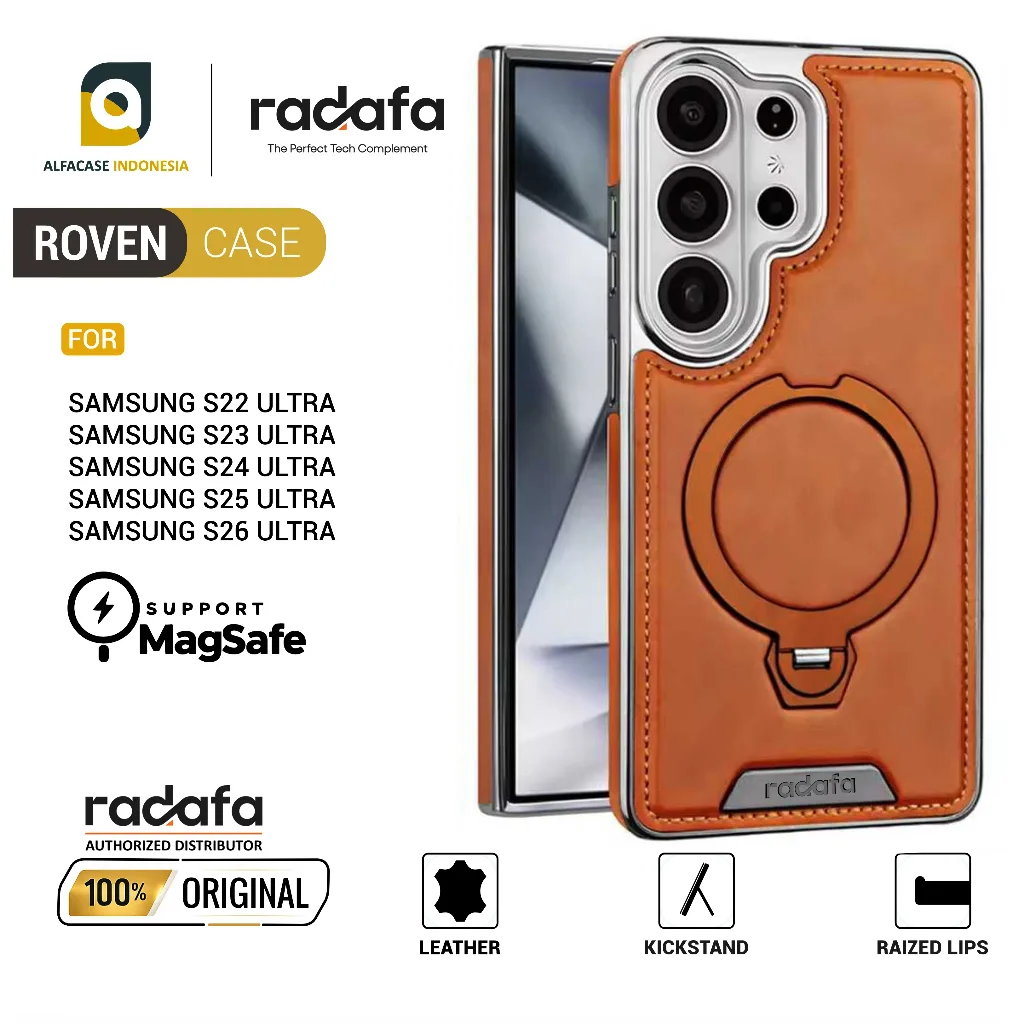 RADAFA ROVEN CASE FOR SAMSUNG S22 S23 S24 S25 S26 ULTRA