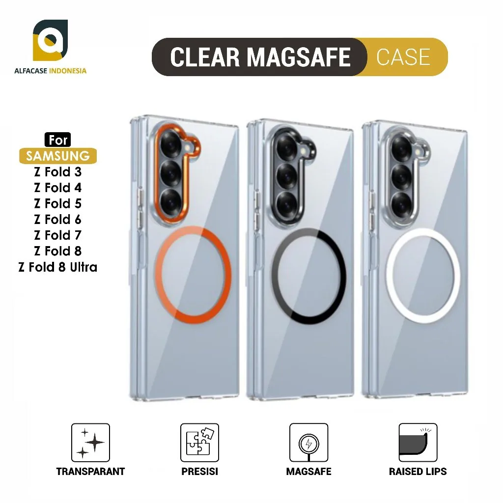 CLEAR CASE MAGSAFE FOR SAMSUNG Z FOLD 3 4 5 6 7 8 ULTRA