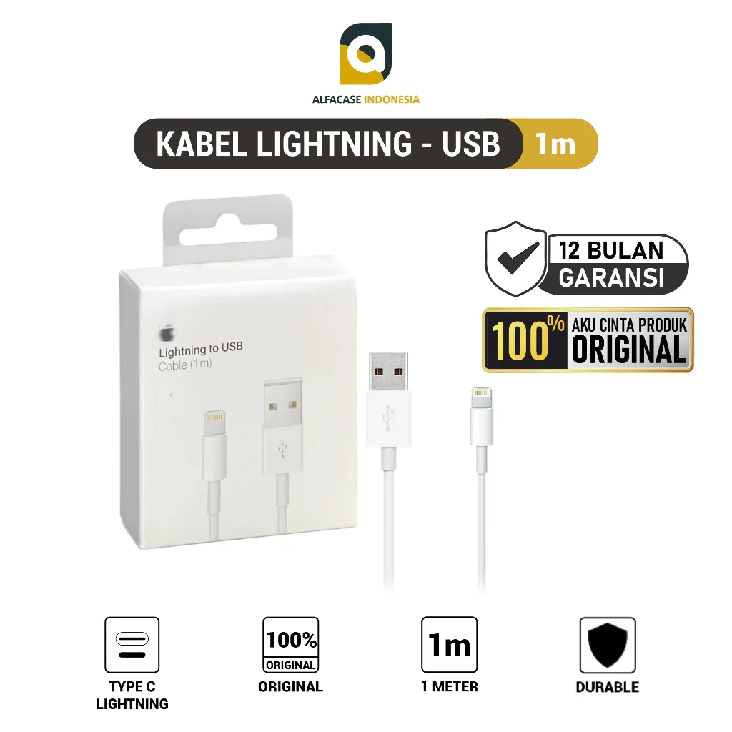 KABEL LIGHTNING IPHONE TO USB