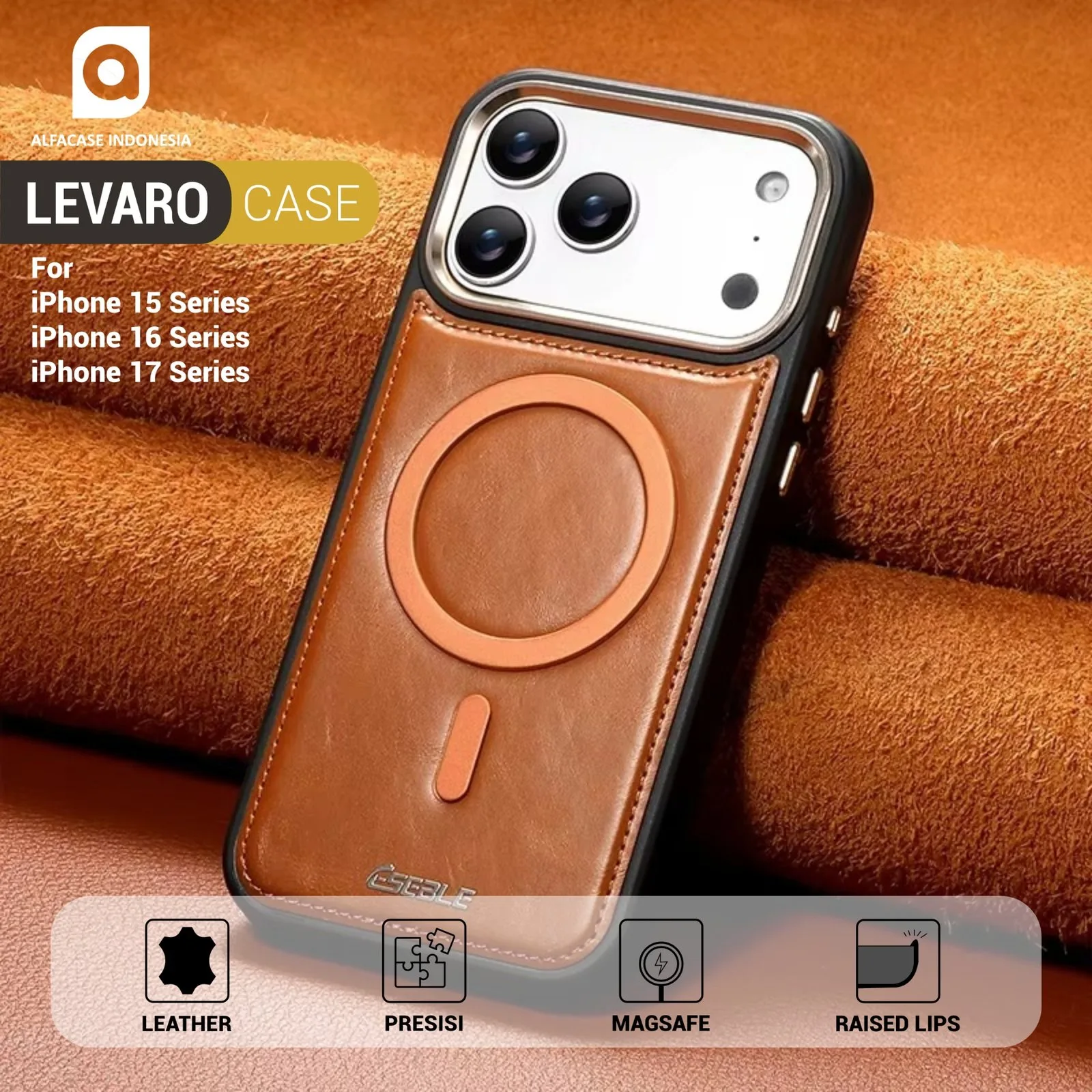 LEVARO CASE FOR IPHONE 15 16 17 SERIES