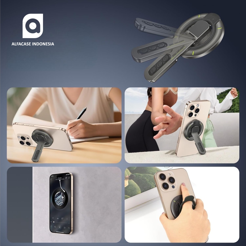 RADAFA PHONE GRIP STAND - PHONE HOLDER MULTI FUNGSI - Gambar 3
