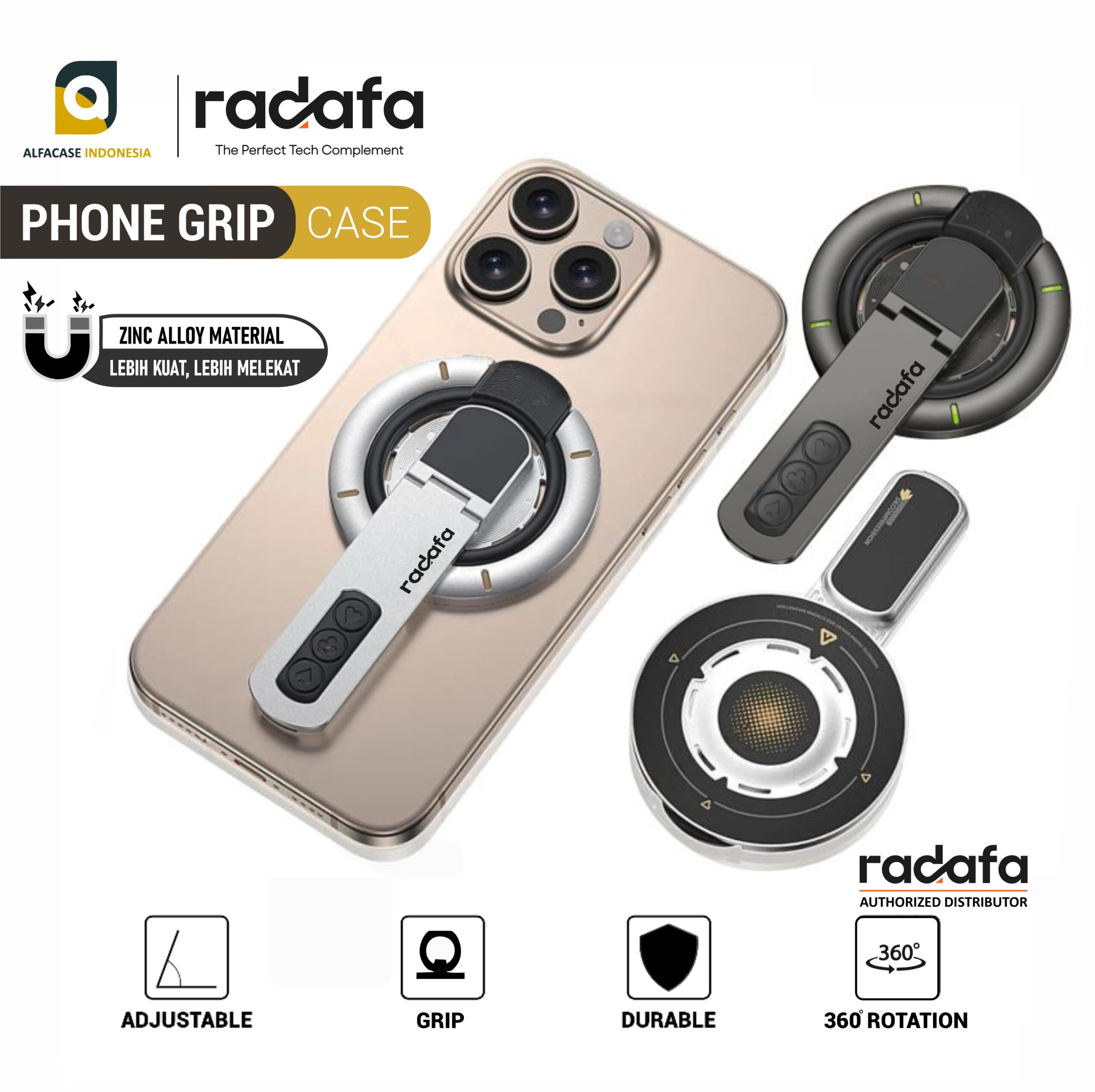 RADAFA PHONE GRIP STAND - PHONE HOLDER MULTI FUNGSI
